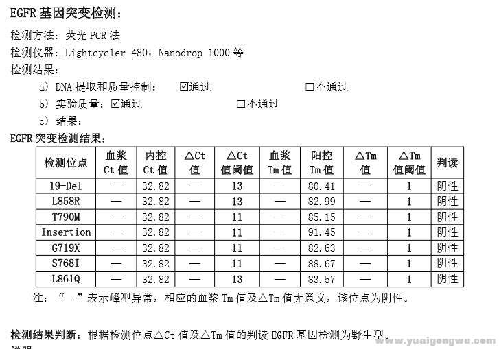 egfr基因检测